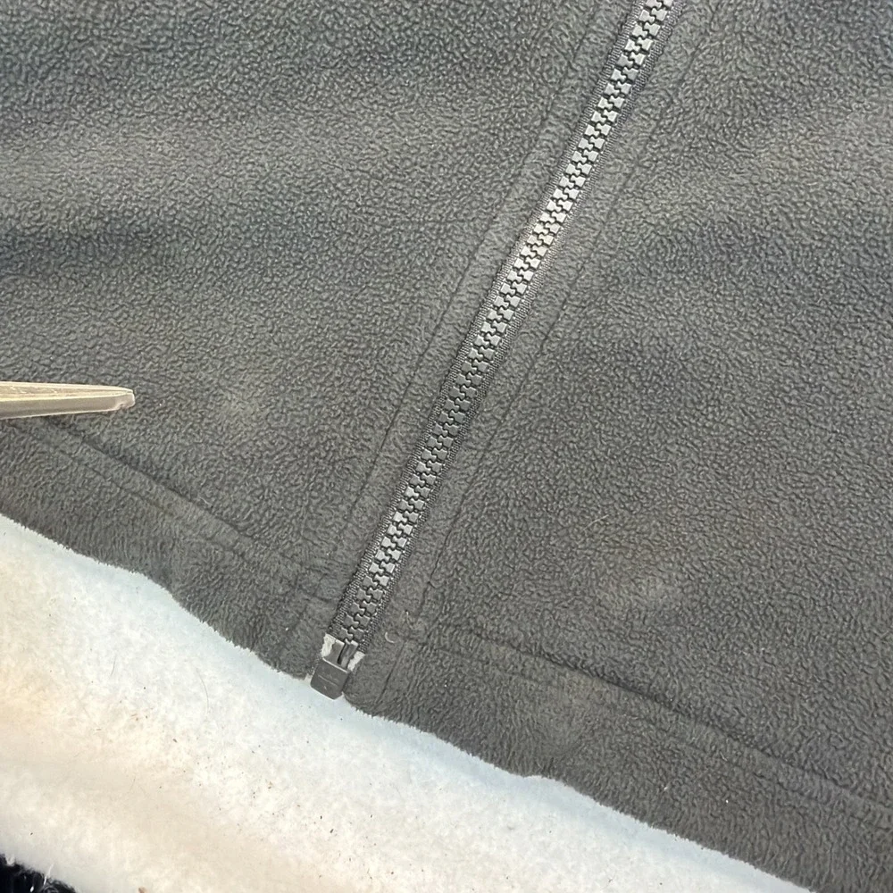 The North Face Jacket Mens Size XXL Gray WindWall Fleece Full Zip Outdoor